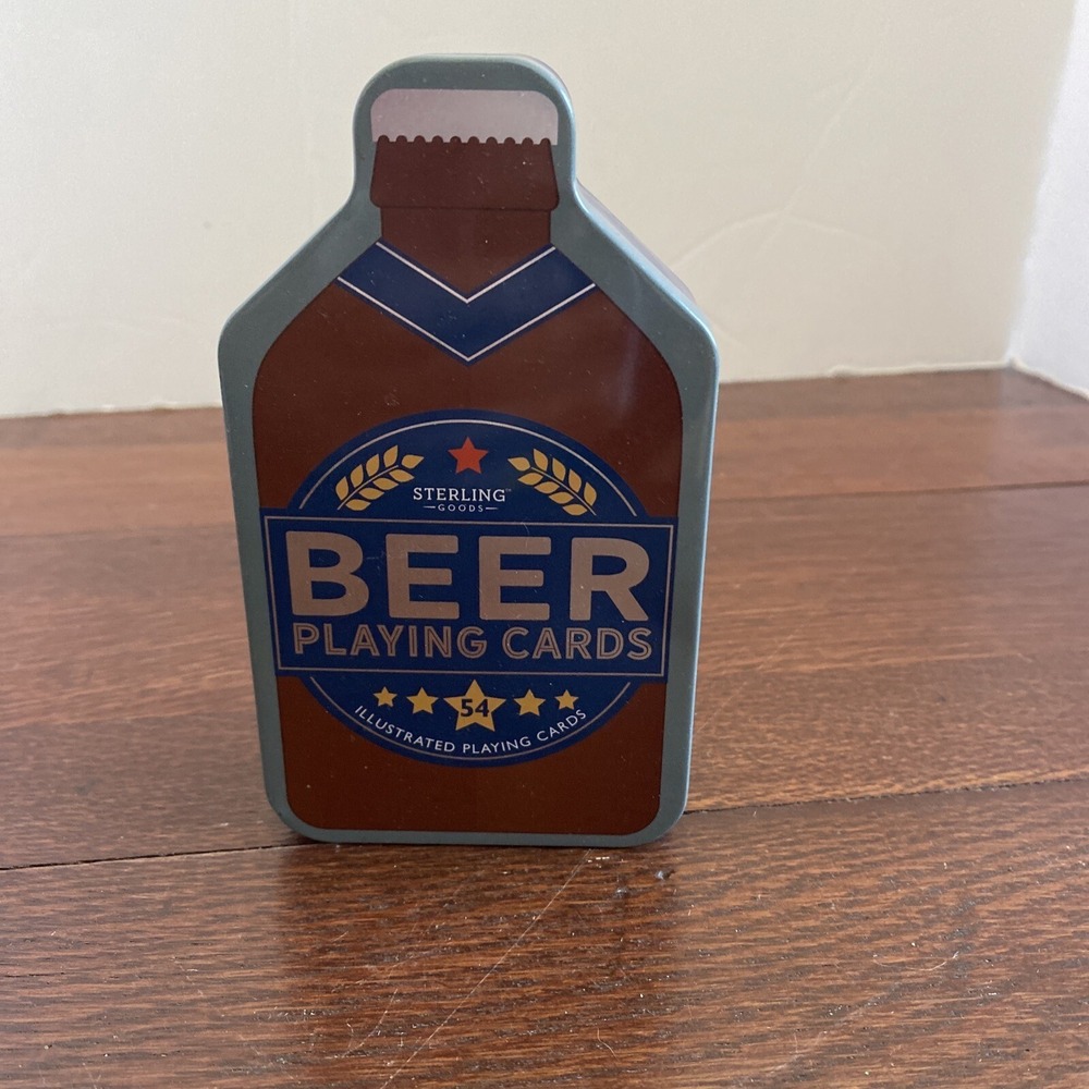 Sterling Goods‎ Beer Playing Cards In Cool Tin 54 Illustrated Bell & Curfew-New